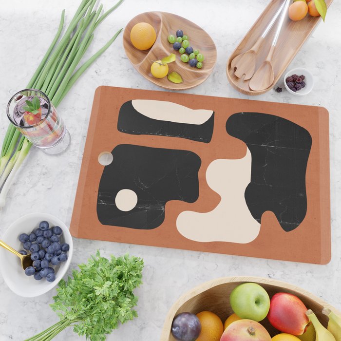 Modern Abstract Minimal Shapes 108 Cutting Board Gallery Image 2