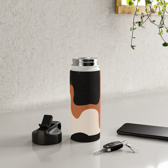 Modern Abstract Minimal Shapes 108 Water Bottle Gallery Image 4