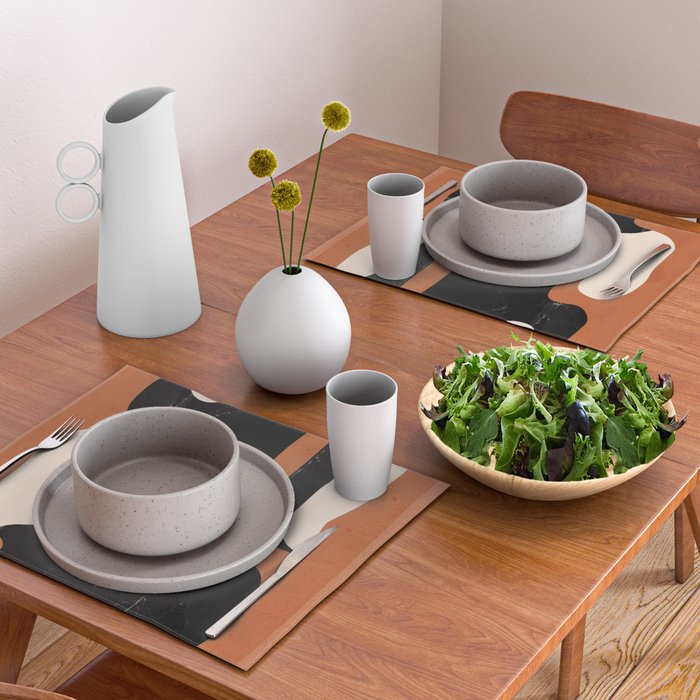 Modern Abstract Minimal Shapes 108 Placemat Gallery Image 2