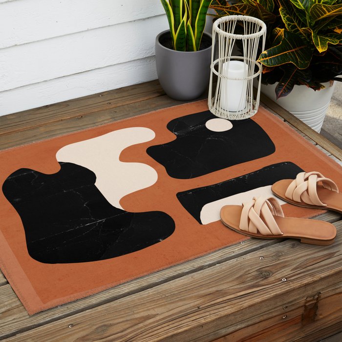 Modern Abstract Minimal Shapes 108 Outdoor Rug Gallery Image 2