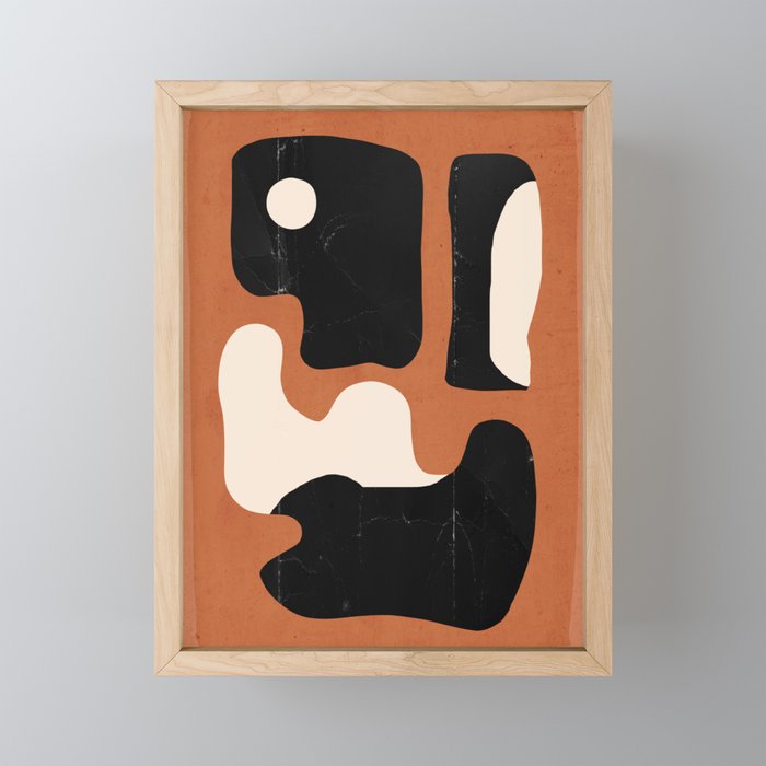 Modern Abstract Minimal Shapes 108 Mini Art Print Gallery Image 1