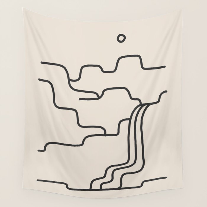 river somewhere Wall Tapestry Gallery Image 1