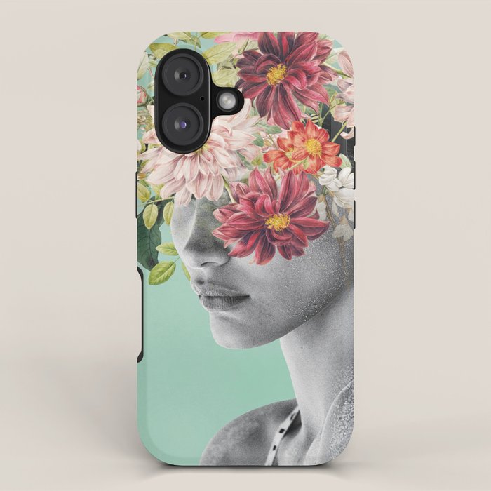 WOMAN WITH FLOWERS 12 iPhone Case Gallery Image 1