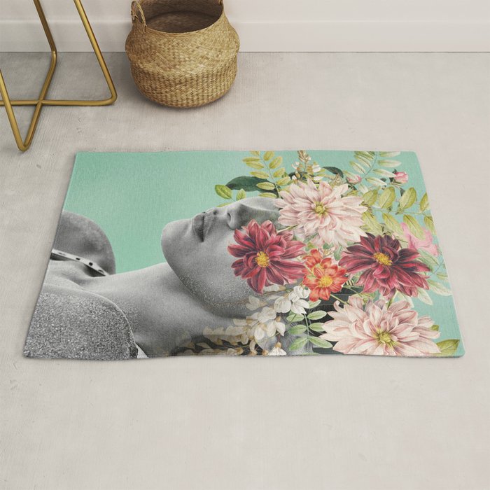WOMAN WITH FLOWERS 12 Rug Gallery Image 1