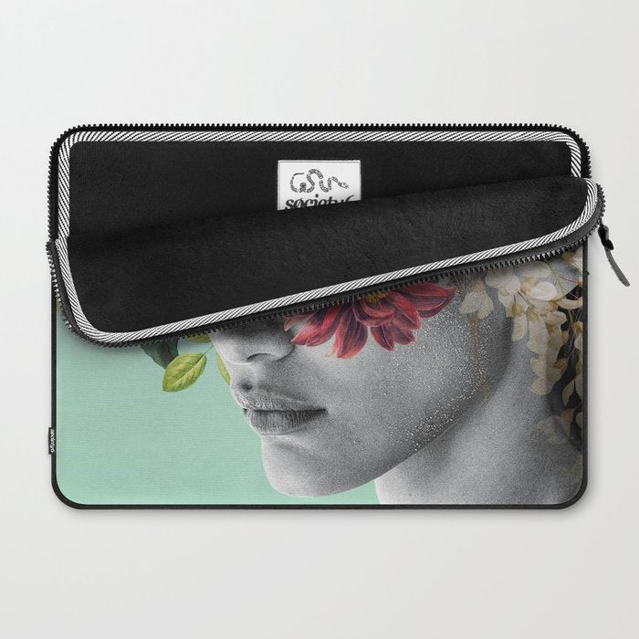 WOMAN WITH FLOWERS 12 Laptop Sleeve Gallery Image 2