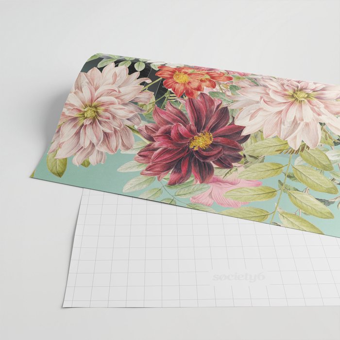 WOMAN WITH FLOWERS 12 Wrapping Paper Gallery Image 2