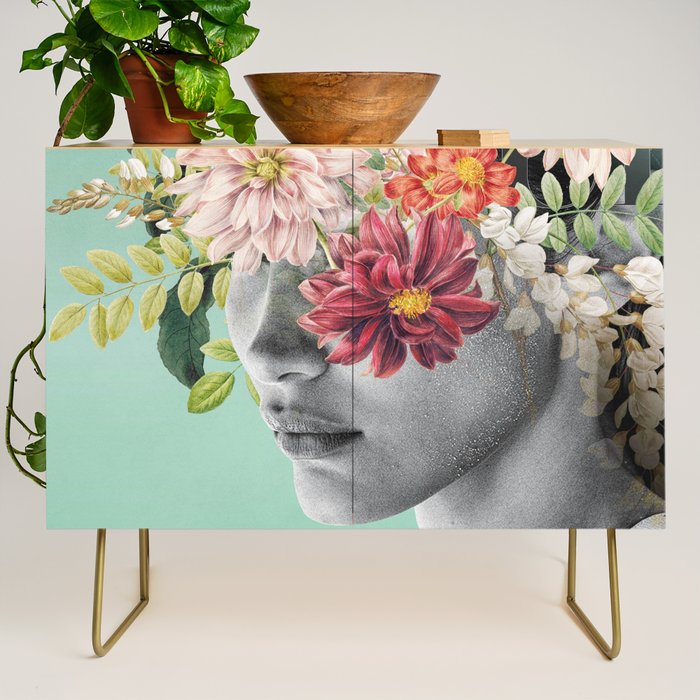 WOMAN WITH FLOWERS 12 Credenza Gallery Image 1