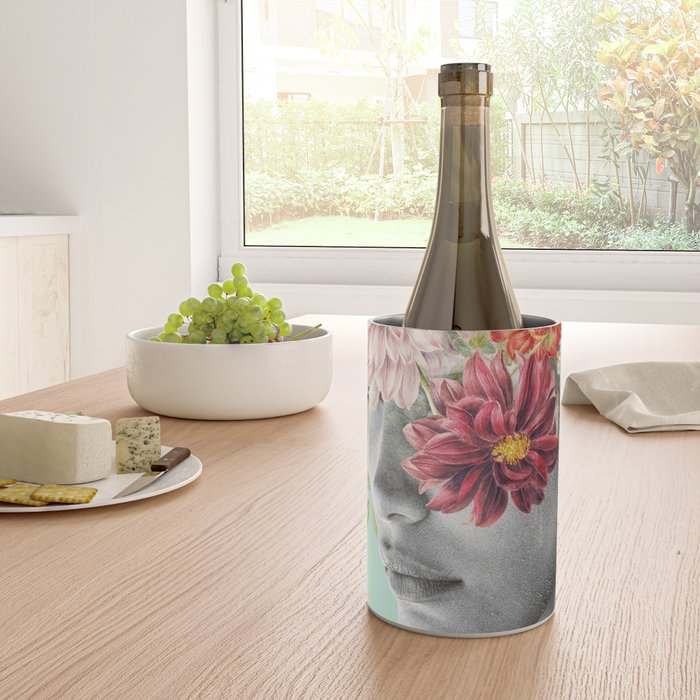 WOMAN WITH FLOWERS 12 Wine Chiller Gallery Image 4