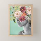 WOMAN WITH FLOWERS 12 Mini Art Print Gallery Image 1