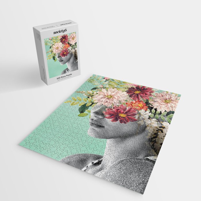 WOMAN WITH FLOWERS 12 Jigsaw Puzzle Gallery Image 2
