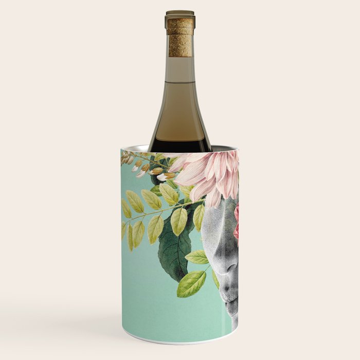 WOMAN WITH FLOWERS 12 Wine Chiller Gallery Image 2