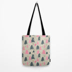 Christmas Trees - Emerald & Pink Tote Bag Gallery Image 2