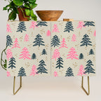 Christmas Trees - Emerald & Pink Credenza Gallery Image 1