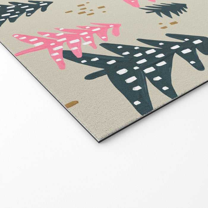 Christmas Trees - Emerald & Pink Welcome Mat Gallery Image 2