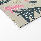 Christmas Trees - Emerald & Pink Welcome Mat Gallery Image 2