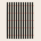 Stripes and Dots geometric pattern black and white  Poster Gallery Image 4