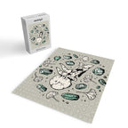 Triceratops Rocks! | Aquamarine | Dinosaur Skull Fossil Art Jigsaw Puzzle Gallery Image 2