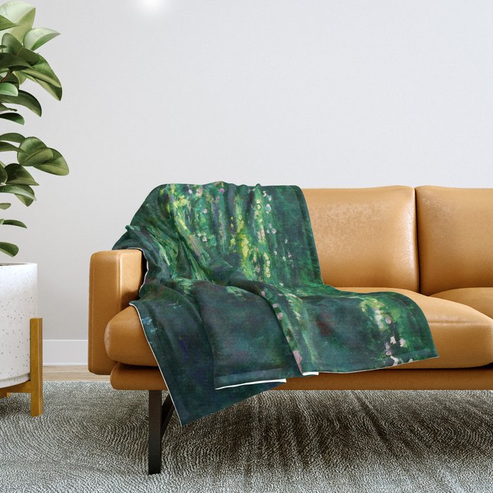 Claude Monet "Water Lilies" (14) Throw Blanket Gallery Image 1