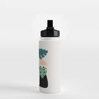 Cat and Plant 21: Leaf Me Alone Water Bottle Gallery Image 2