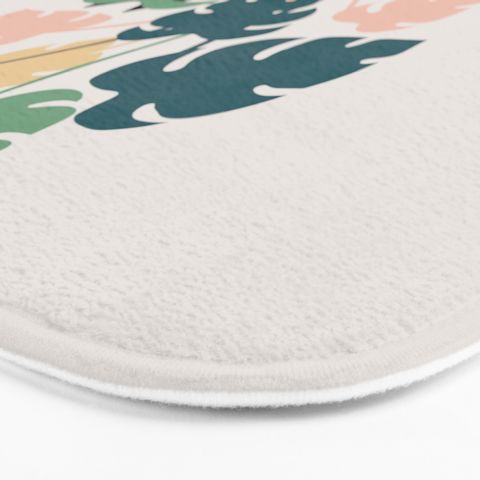 Cat and Plant 21: Leaf Me Alone Bath Mat Gallery Image 3