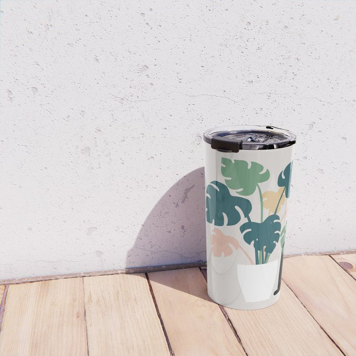 Cat and Plant 21: Leaf Me Alone Travel Mug Gallery Image 4