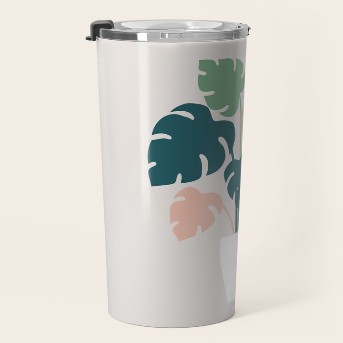 Cat and Plant 21: Leaf Me Alone Travel Mug Gallery Image 3