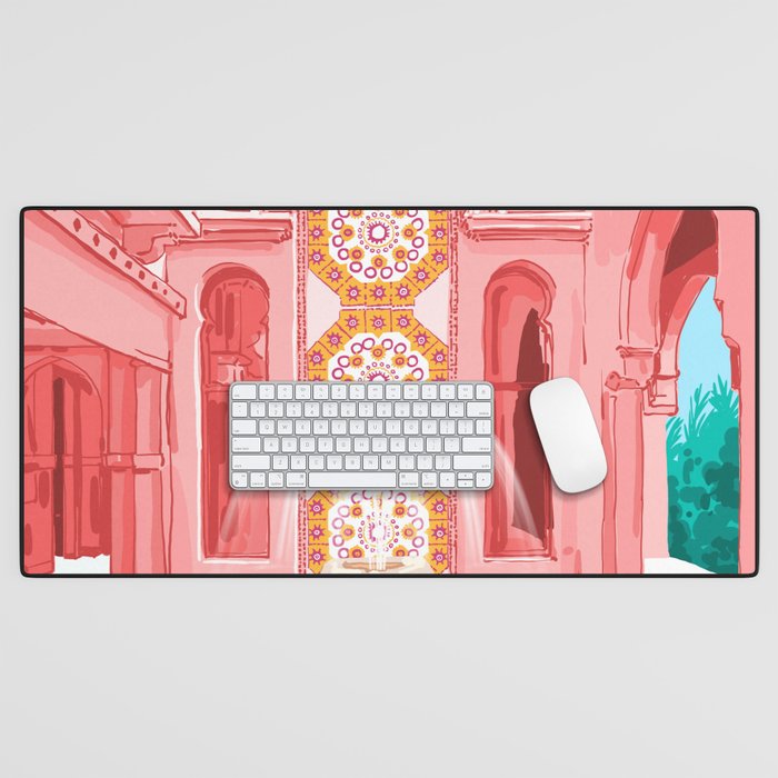 The Blush Palace Desk Mat Gallery Image 1