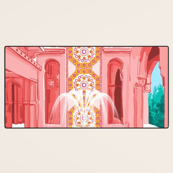 The Blush Palace Desk Mat Gallery Image 3