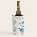 Ginko leaves blue Wine Chiller Gallery Image 3