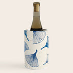 Ginko leaves blue Wine Chiller Gallery Image 2