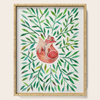 Woodland Fox - Green Leaves Serving Tray Gallery Image 1