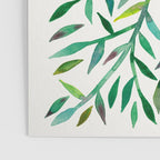 Woodland Fox - Green Leaves Poster Gallery Image 3