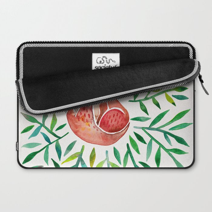 Woodland Fox - Green Leaves Laptop Sleeve Gallery Image 2