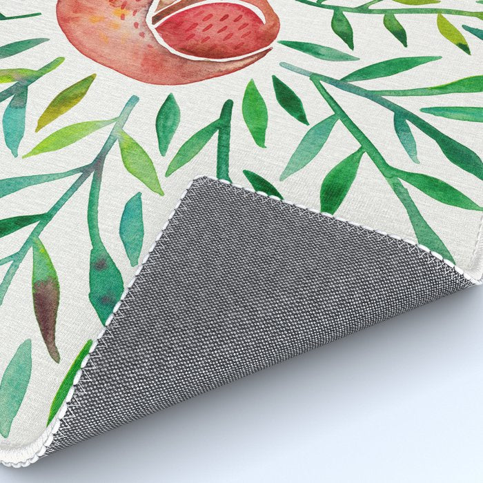 Woodland Fox - Green Leaves Rug Gallery Image 4