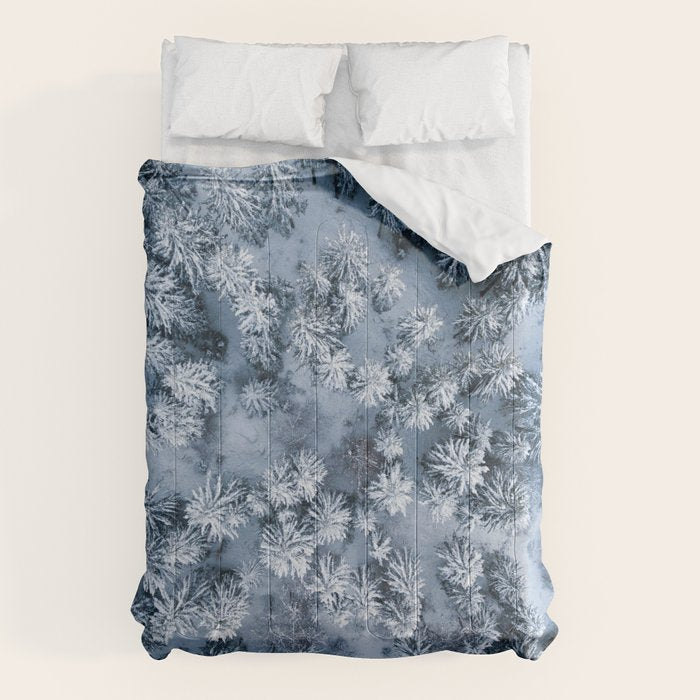 Winter Pine Forest Comforter Gallery Image 6