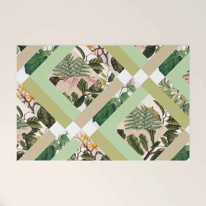 Cubed Vintage Botanicals Welcome Mat Gallery Image 1