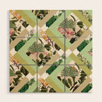Cubed Vintage Botanicals Wood Wall Art Gallery Image 1