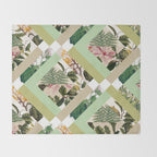 Cubed Vintage Botanicals Throw Blanket Gallery Image 2