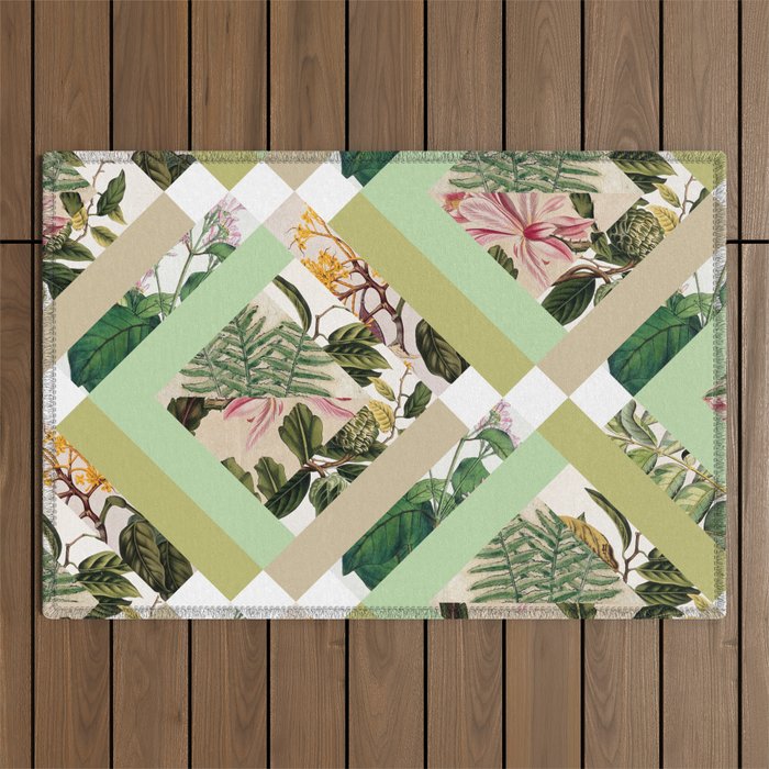 Cubed Vintage Botanicals Outdoor Rug Gallery Image 1