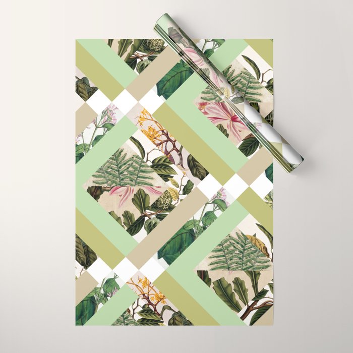 Cubed Vintage Botanicals Wrapping Paper Gallery Image 1
