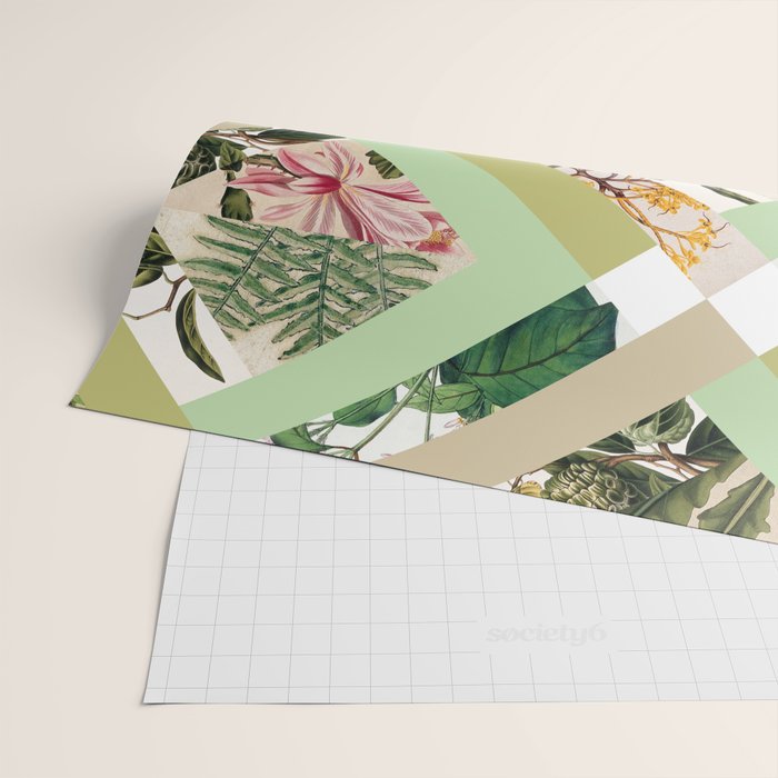 Cubed Vintage Botanicals Wrapping Paper Gallery Image 2