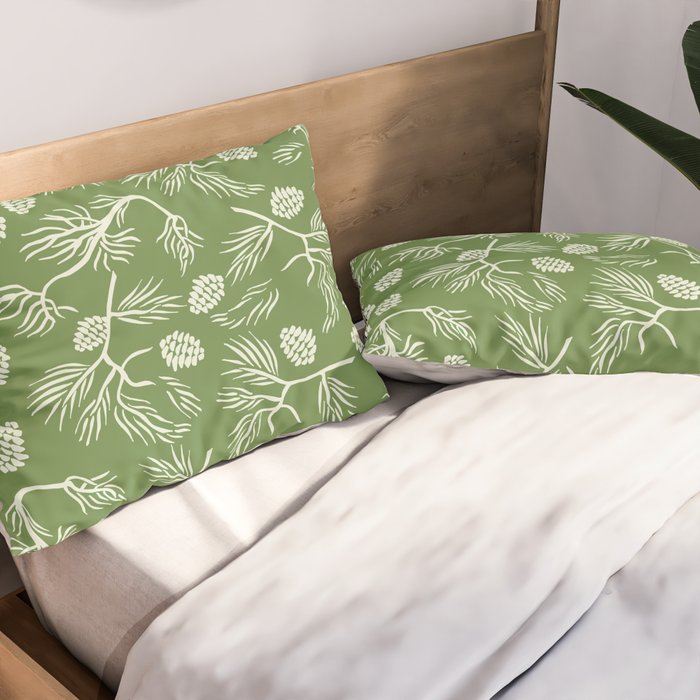Pine Branches Pillow Sham Gallery Image 2