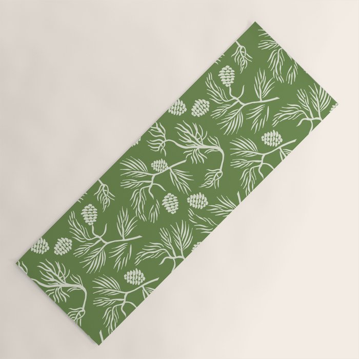 Pine Branches Yoga Mat Gallery Image 1