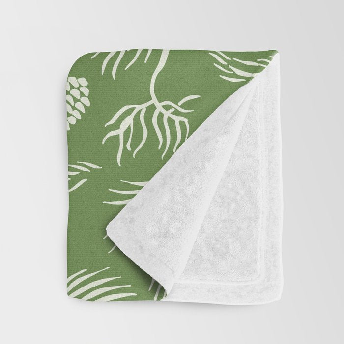 Pine Branches Throw Blanket Gallery Image 3