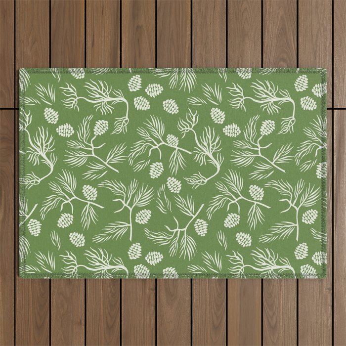 Pine Branches Outdoor Rug Gallery Image 1