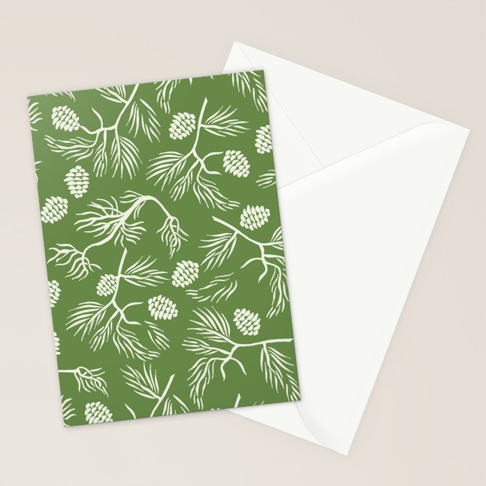 Pine Branches Stationery Card Gallery Image 2