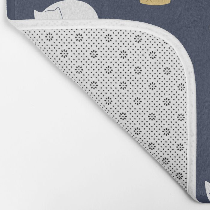 Meowlting Pattern Bath Mat Gallery Image 2