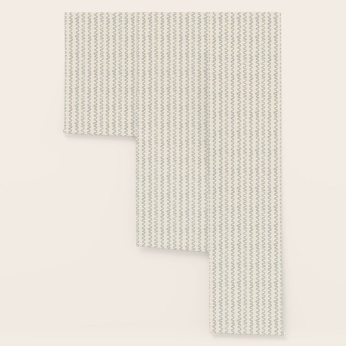 Watercolor Squiggly Lines - Blue Cream Wallpaper Gallery Image 3