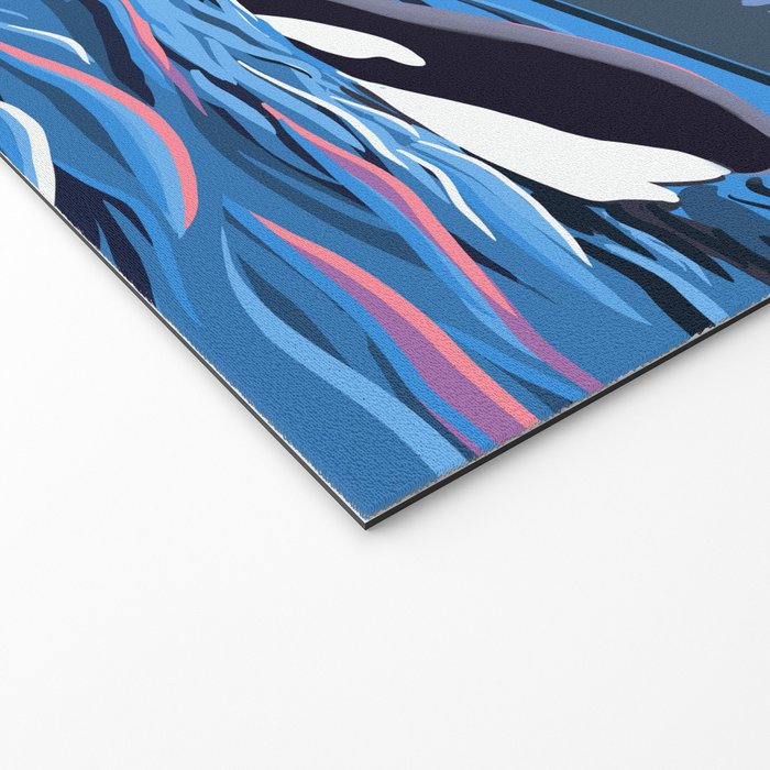 Orca Momma and calf - Ballet Slipper Welcome Mat Gallery Image 2