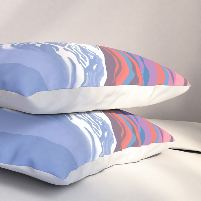 Orca Momma and calf - Ballet Slipper Pillow Sham Gallery Image 3